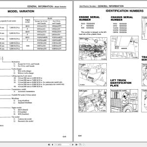 Nissan Forklift F03 Series Service Manual And Technical Bulletin Sm0E F0S2G0 (2)
