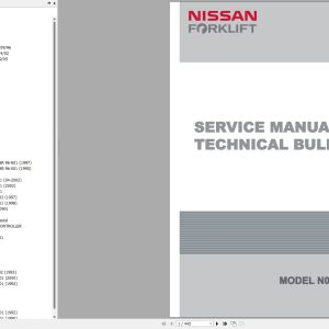 Nissan Forklift N01 Series Service Manual And Technical Bulletin (1)