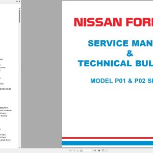 Nissan Forklift P01 P02 Series Service Manual And Technical Bulletin (1)