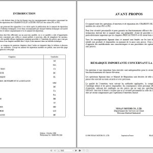 Nissan Forklift P01 P02 Series Service Manual SM6E P012G0 FR (1)