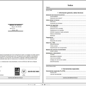 Nissan Forklift PLL PSD PSL PLE Series Service Manual ES (1)