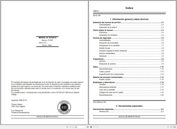 Nissan Forklift Ps125 Psh160 Psh200 Service Manual Es (1)