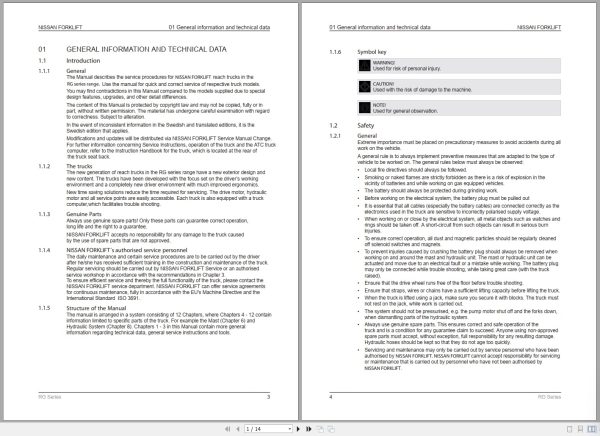 Nissan Forklift Rg Series Service Manual (1)