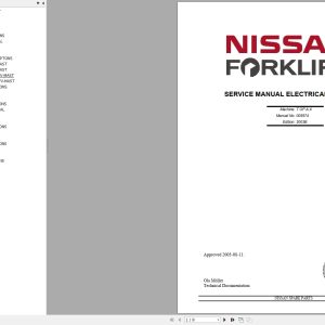 Nissan Forklift T OP A X Series Service Manual Electrical Diagrams 005974 (1)