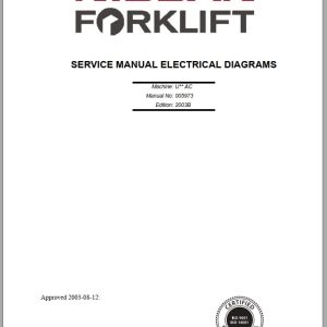 Nissan Forklift U Series AC Service Manual Electrical Diagrams 005973 (1)