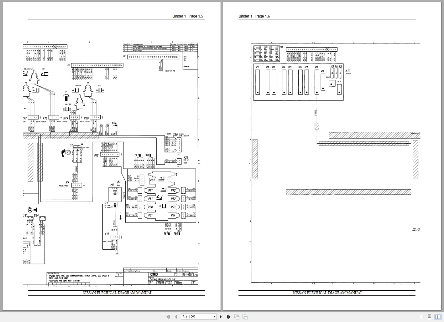 Nissan Forklift U Series AC Service Manual Electrical Diagrams 005973 (2)
