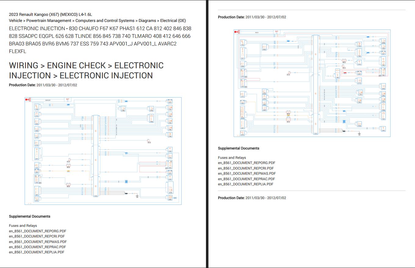 Renault Kangoo (X67) L4 1.6L 2023 Electrical Wiring Diagrams (1)