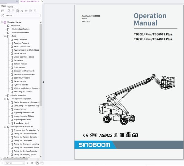 SINOBOOM Forklift Operation Manual Update 2025 (4)