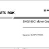 Sany Motor Grader SHG190C Parts Book (1)