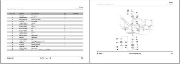Sany Motor Grader SHG190C Parts Book (2)