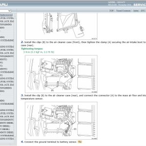 Subaru Legacy Outback Liberty 2015 Workshop Manual G2510GE (2)