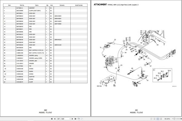 Takeuchi Loader TL12V2 Parts Manual (2)