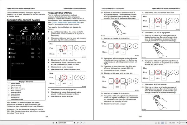 Tigercat Harvester LH857 Operation Manual 76293AFRE FR 1