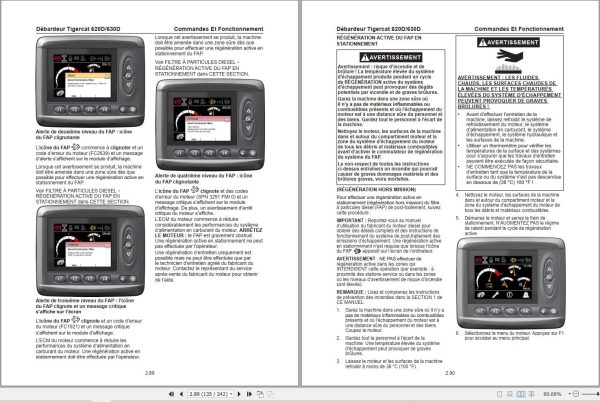 Tigercat Skidder 620D 630D Operation Manual FR 1