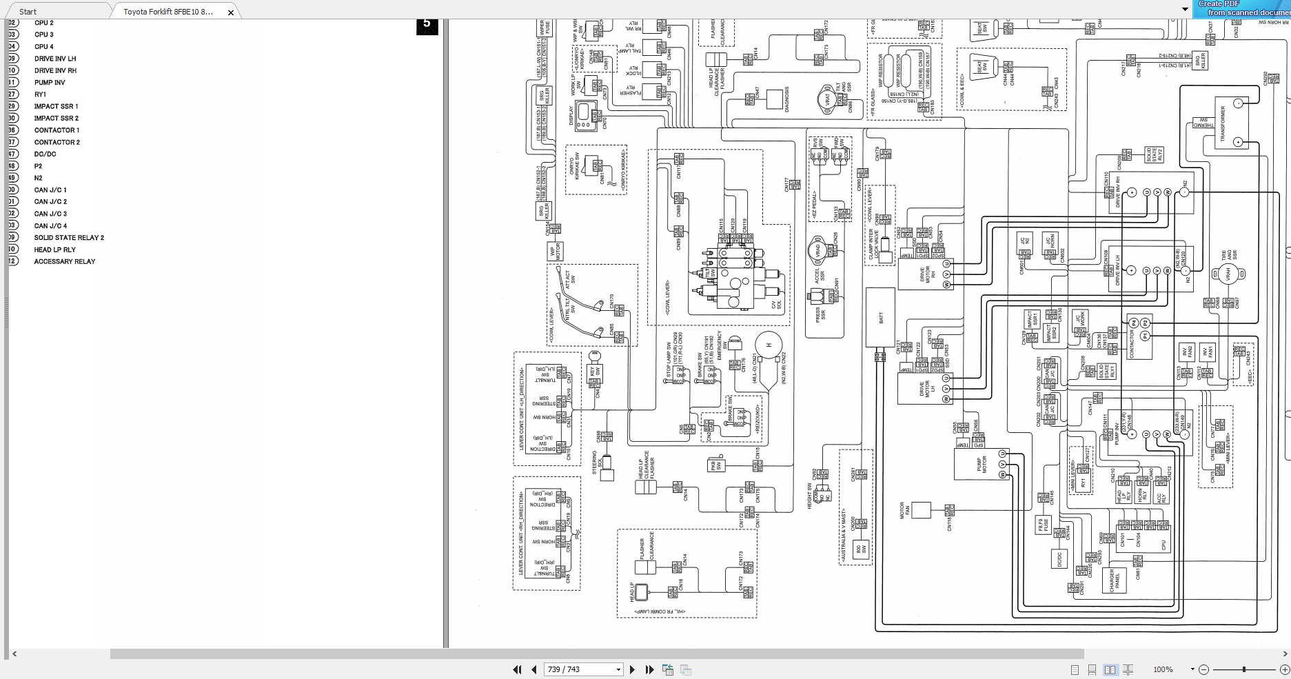 Toyota Forklift 8FBE10 20 Repair Manual Vol.2 CE208 (2)