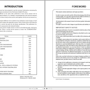 UniCarriers Forklift 1F4 Series Service Manual (1)