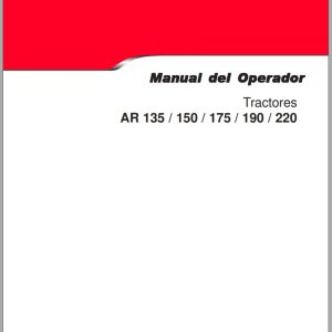 Valtra Tractor AR135 AR150 AR175 AR190 AR220 Operators Manual 05800208 E02 2017 ES (1)
