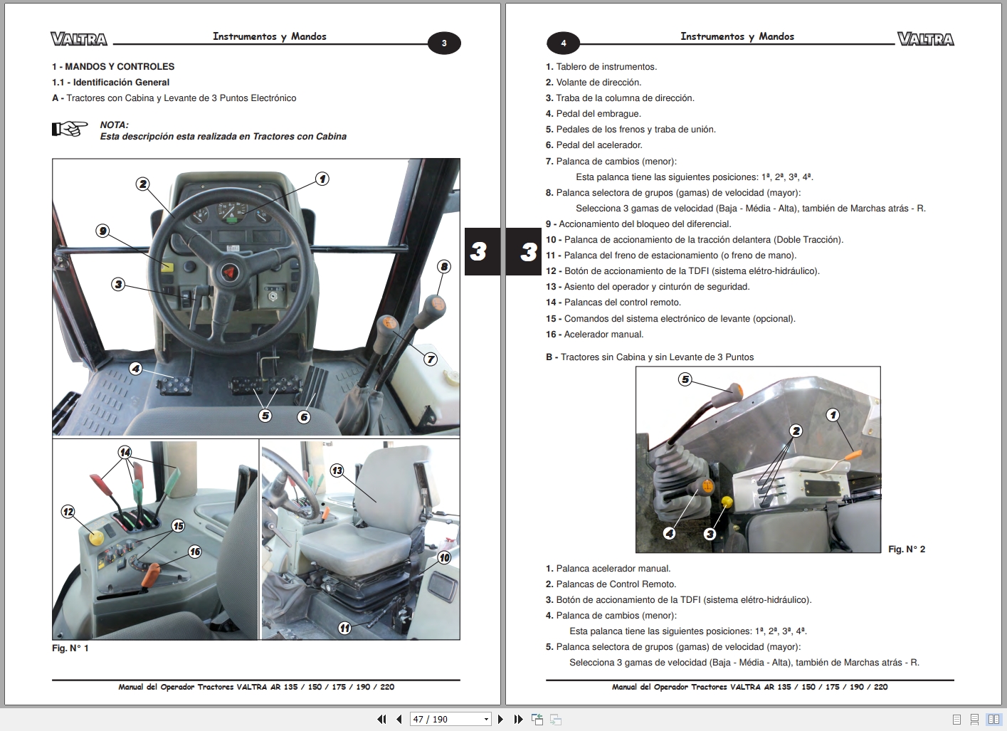 Valtra Tractor AR135 AR150 AR175 AR190 AR220 Operators Manual 05800208 E02 2017 ES (2)
