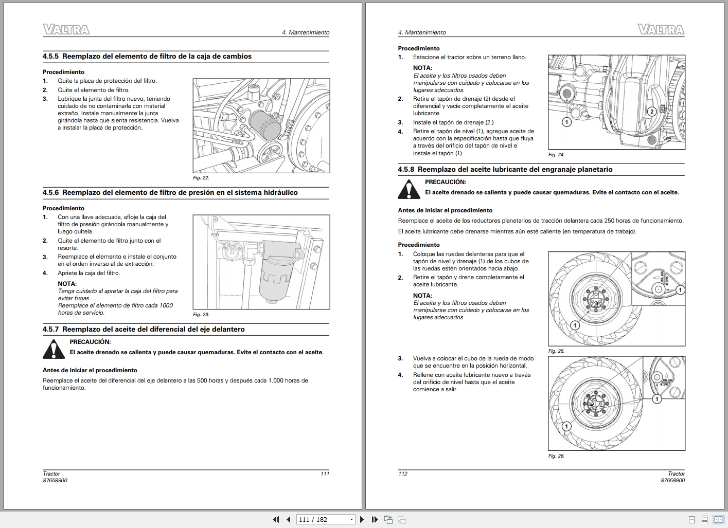Valtra Tractor BM110 BM125i Operators Manual 87658900 2016 ES (2)
