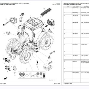 Valtra Tractor S374 Smart Touch Tier 2 3 Stage 5 2019 2024 KB155057 RB157003 Parts Catalog (1)