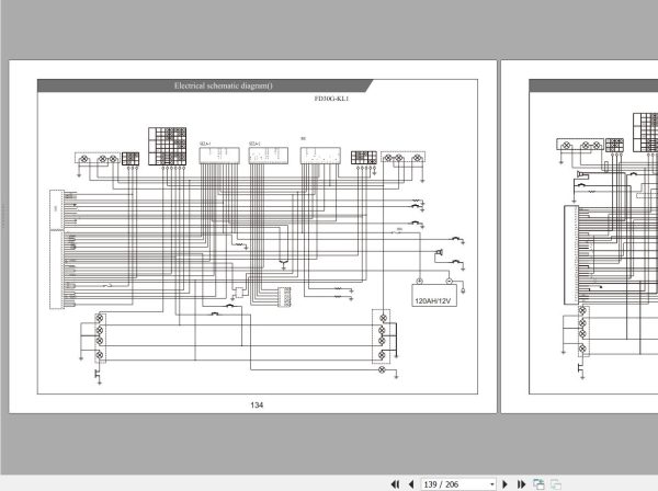 Viper Forklift FD FY 20 25 30 35 1–3.5 Ton Parts Manual Electrical Diagram (2)