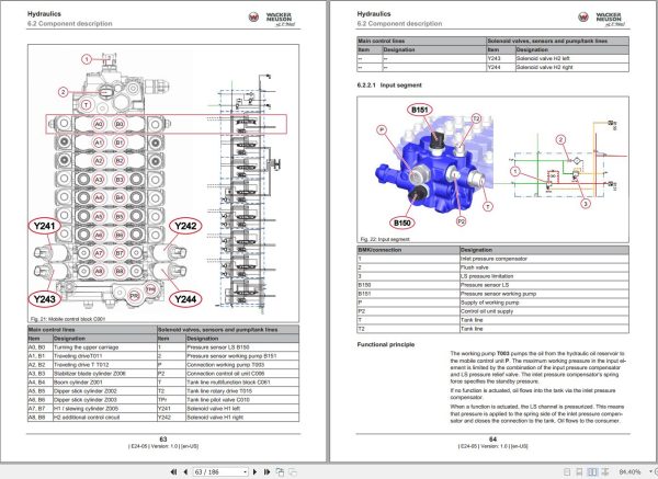 Wacker Neuson Excavator Deere 26P Service Manual 1000549173 1