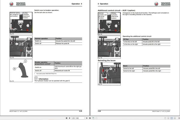 Wacker Neuson Track Excavator EZ17 Operators Manual 1000299974 1