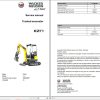 Wacker Neuson Track Excavator EZ17 Service Manual 1000294837