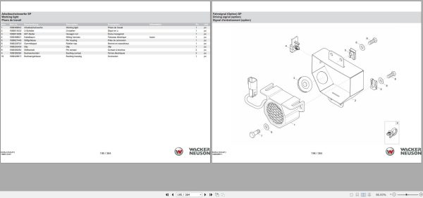 Wacker Neuson Track Excavator EZ26 2 Parts Catalog 1000508552 1