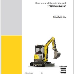 Wacker Neuson Track Excavator EZ26 Operation Service Manual