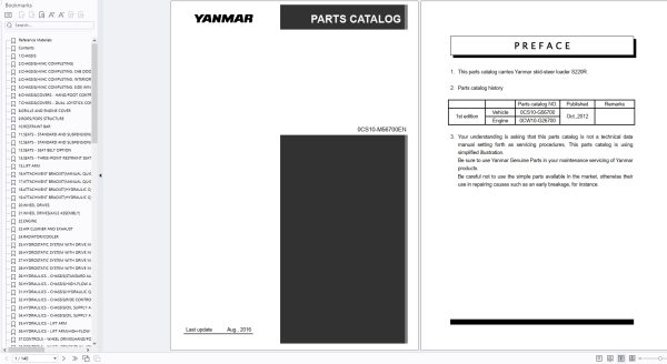 Yanmar Heavy Equipment Parts Catalog PDF 415MB (2)