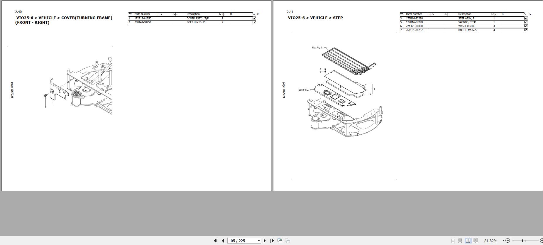 Yanmar Mini Excavator ViO25 6 Parts Catalog CPB16ENMA00100 1