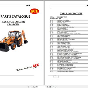 ACE Backhoe Loader AX 124 4WD Parts Catalog (1)