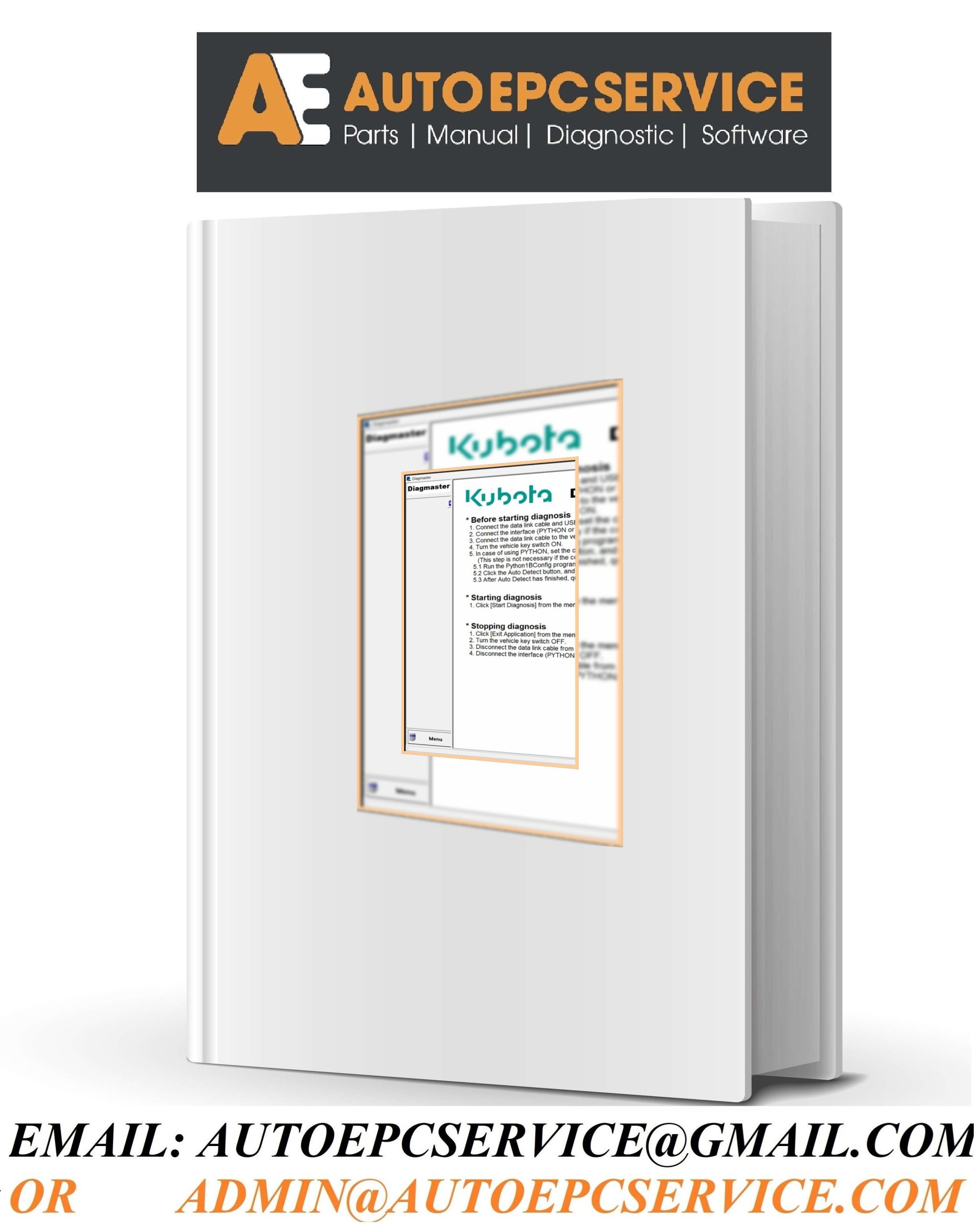 All Kubota Program 2025 EPC Parts Service Schematic Diagnostic