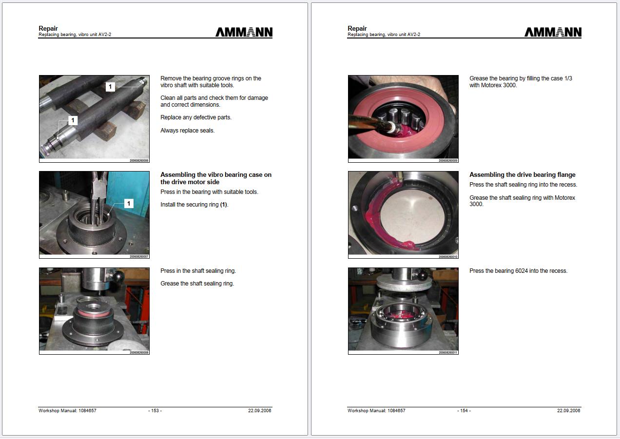 Ammann Roller AV1 2 AV2 2 Series Workshop Manual 1084657 (2)