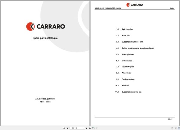 Antonio Carraro Axle 20.29S Spare Parts Catalog (1)