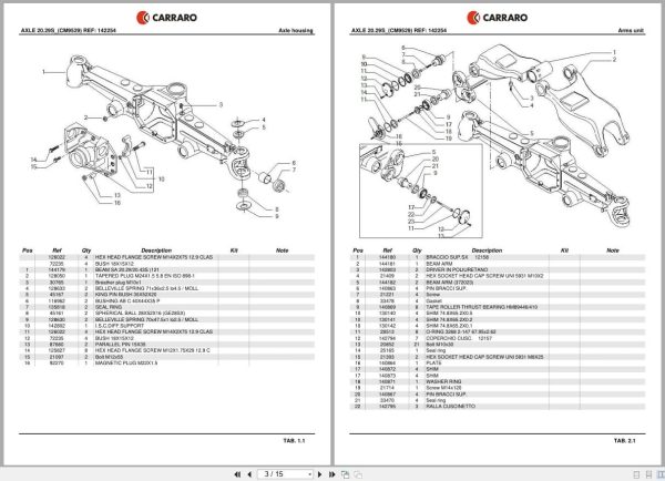 Antonio Carraro Axle 20.29S Spare Parts Catalog (2)