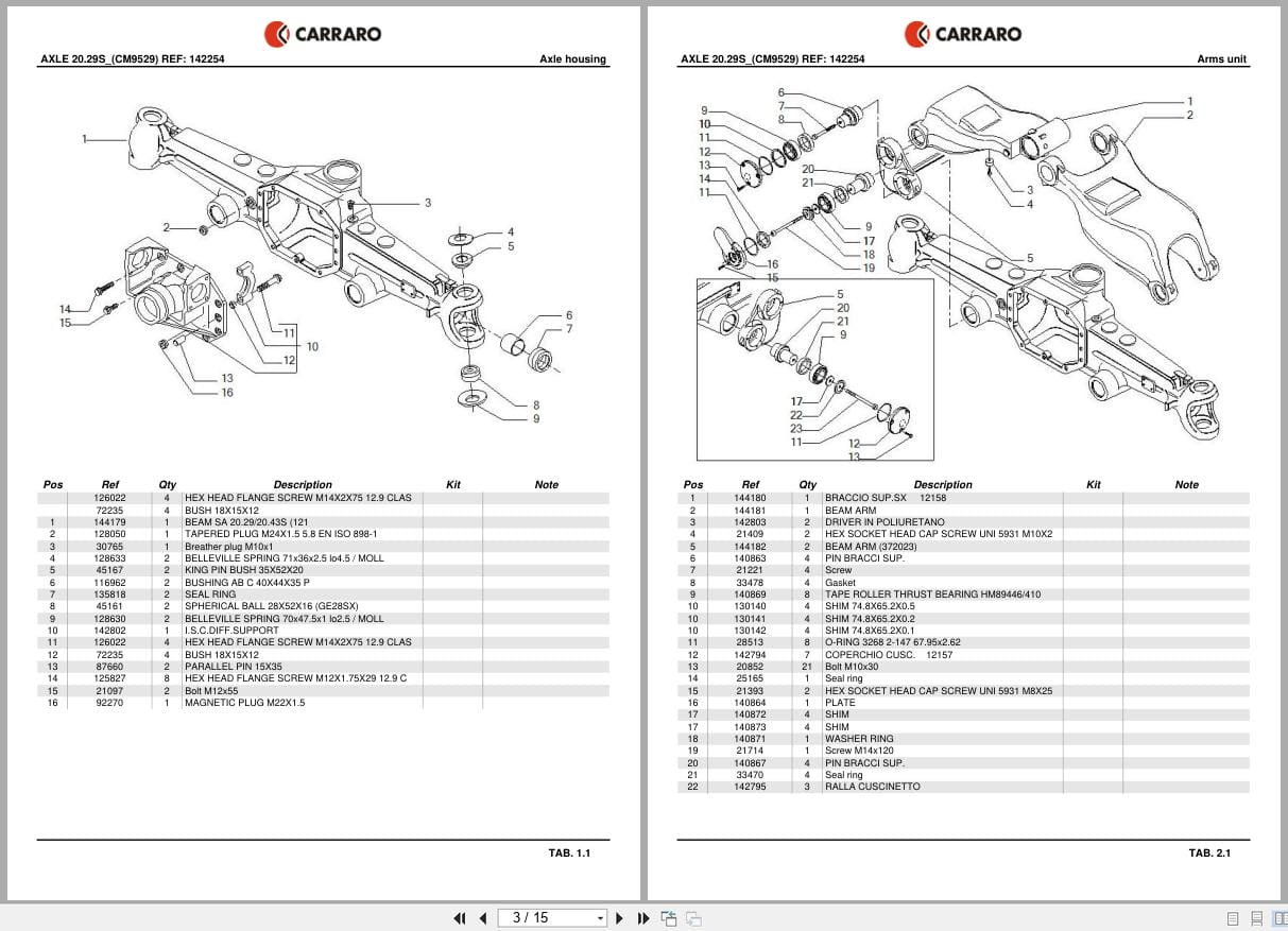 Antonio Carraro Axle 20.29S Spare Parts Catalog (2)