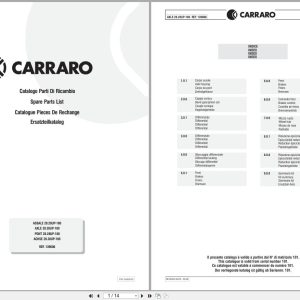Antonio Carraro Axle 28.28UP 180 Spare Parts List CA355125 1999 IT EN (1)
