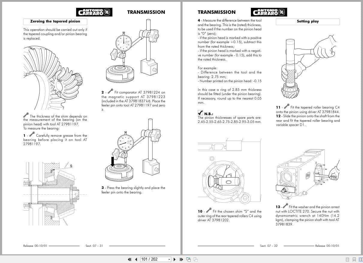 Antonio Carraro Ergit ES Series 5400 TC to 6400 TN Technical Support Handbook (2)