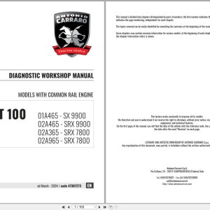 Antonio Carraro SX9900 to SRX7800 Diagnostic Workshop Manual 47307273 2024 (1)