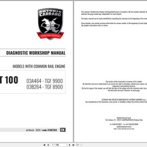 Antonio Carraro TGF9900 TGF8900 Diagnostic Workshop Manual 47307283 2024 (1)