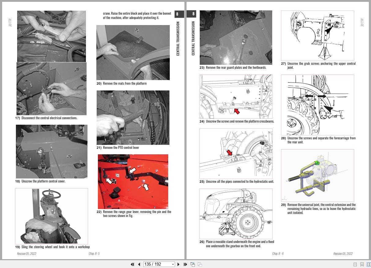 Antonio Carraro TTR4400 TTR3800 Engine Transmission Workshop Manual 47308004 (2)