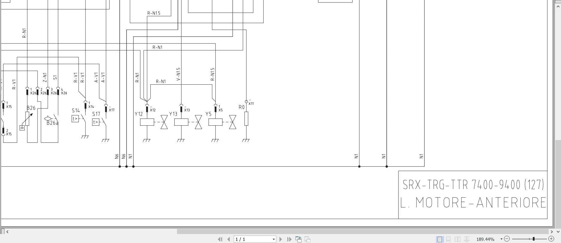 Antonio Carraro Tractor SRX TRG TTR 7400 9400 (127)Electric Schematic IT (1)