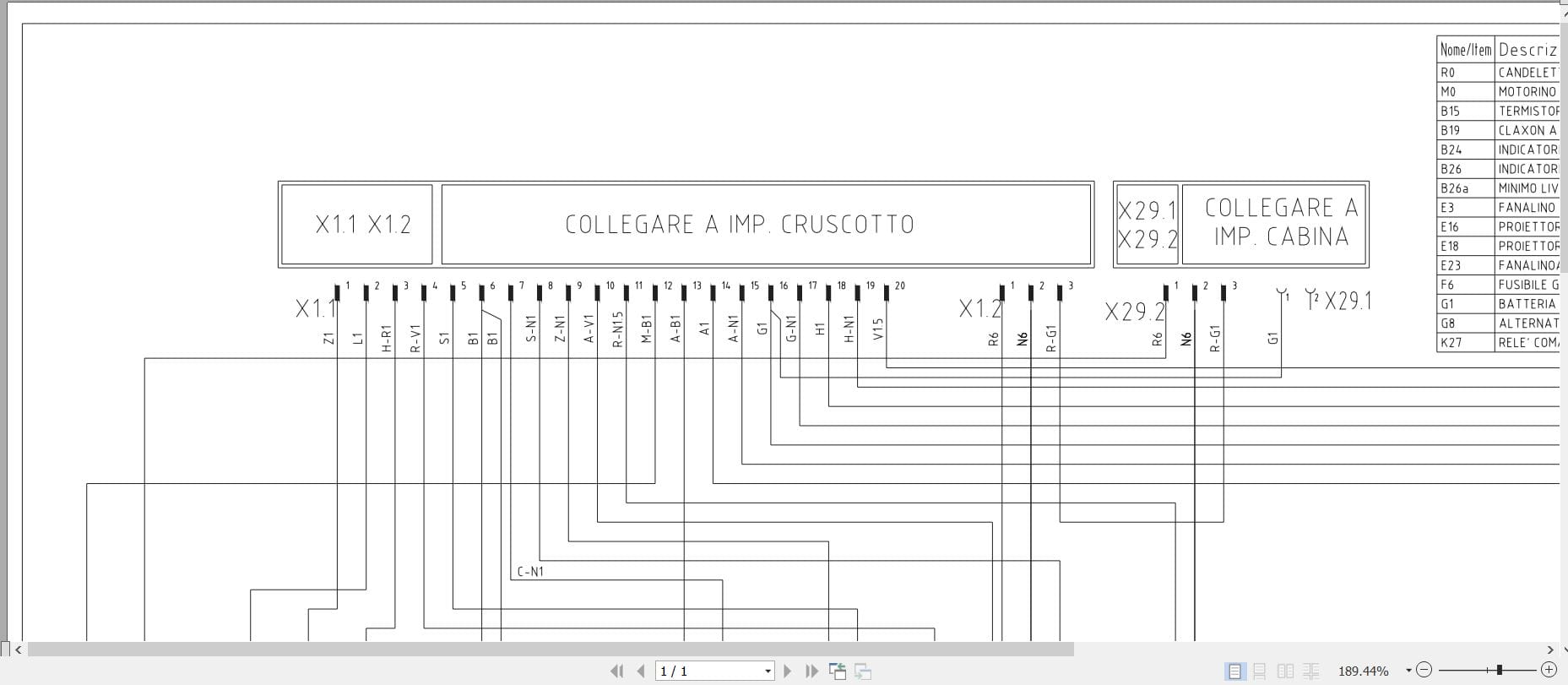 Antonio Carraro Tractor SRX TRG TTR 7400 9400 (127)Electric Schematic IT (2)