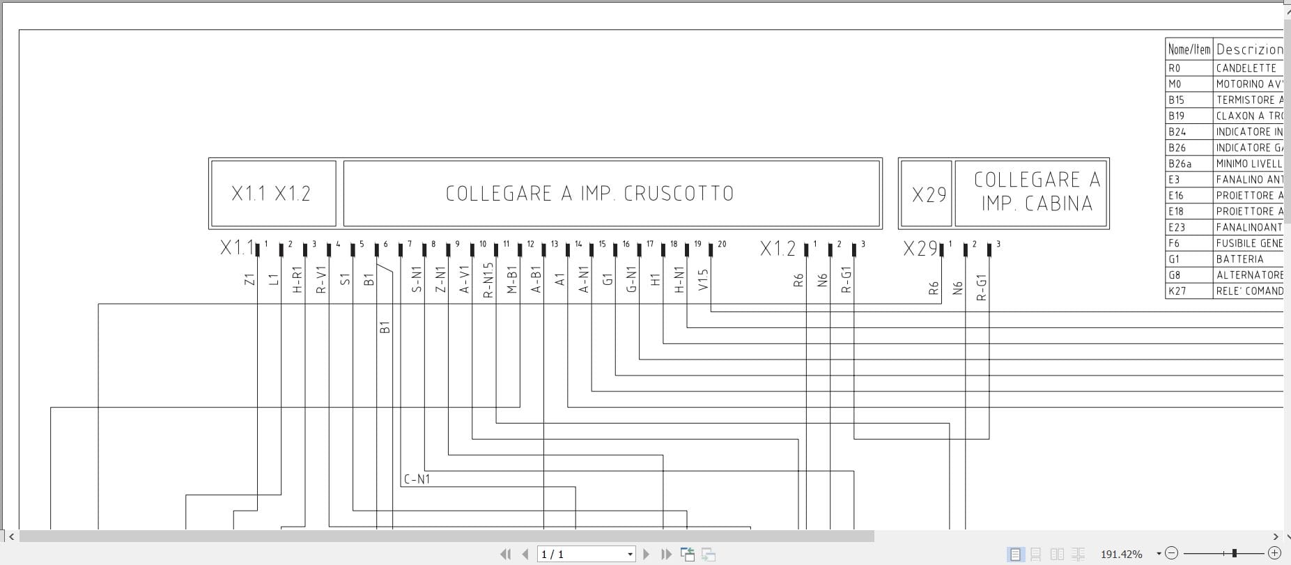 Antonio Carraro Tractor TRX7400 9400 (124) Electrical Schematic IT (2)