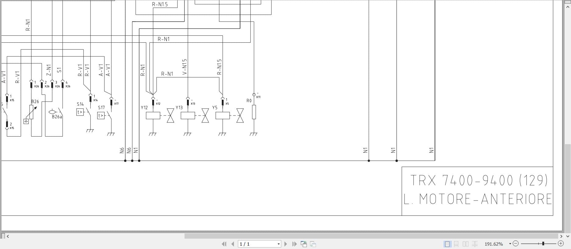 Antonio Carraro Tractor TRX7400 9400 (129) Electrical Schematic IT (1)