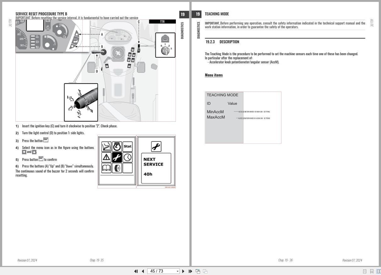 Antonio Carraro Tractor TTR 4800 Diagnostic Workshop Manual 47307153 01 2024 (2)