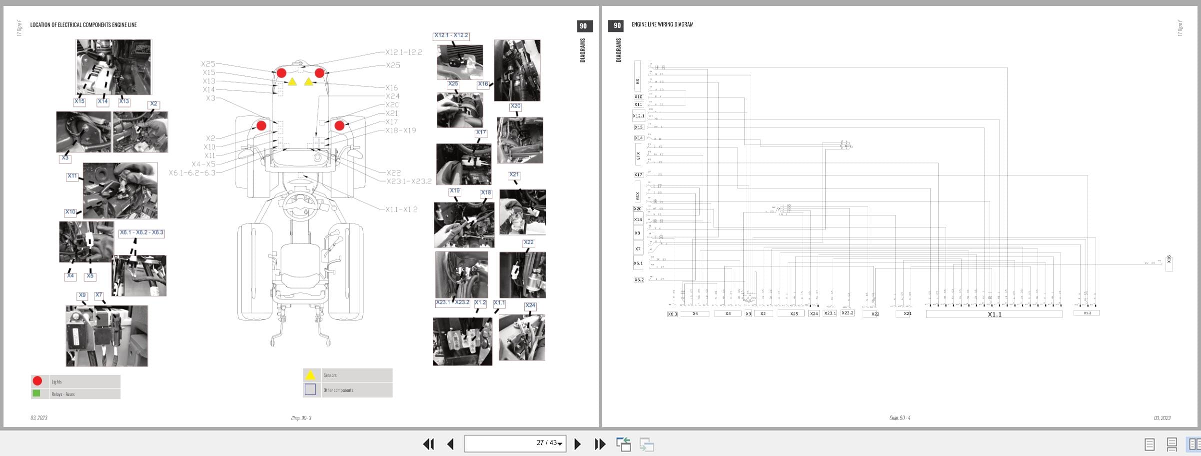 Antonio Carraro Tractor Tigre 3800F 4400F Diagnostic Workshop Manual 47307103 (2)