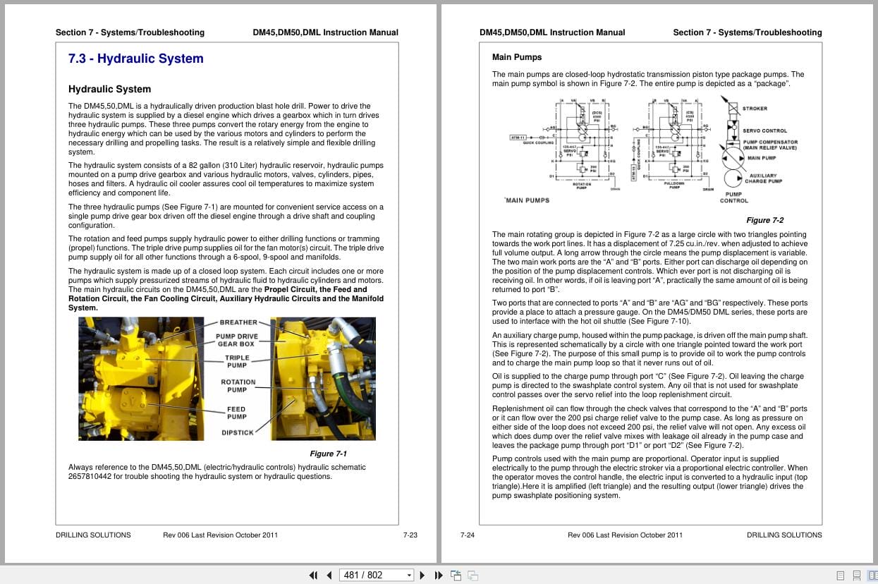 Atlas Copco Blast Hole Drill DM45 DM50 DML Instruction Manual 2010 (2)